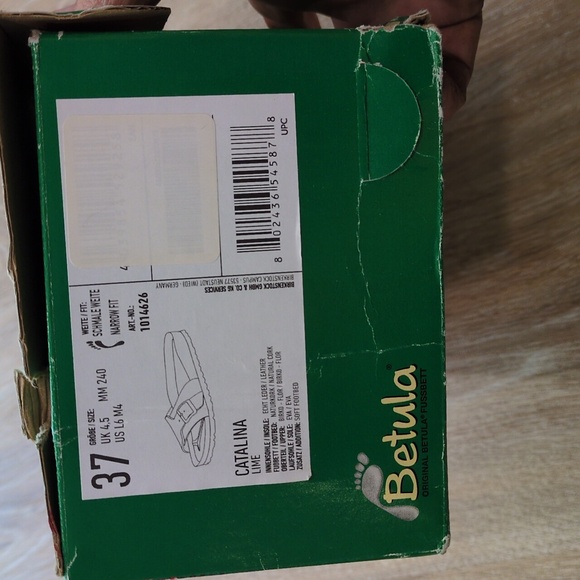 Betula By Birkenstock Lime Green Sandals Women's size 37 - Picture 10 of 10